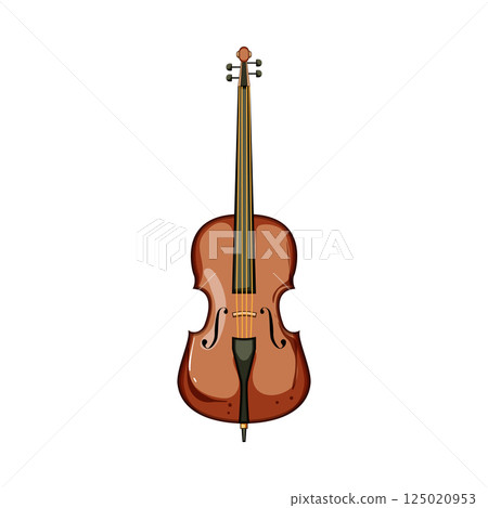 fingerboard cello cartoon vector illustration fingerboard cello cartoon vector illustration 125020953