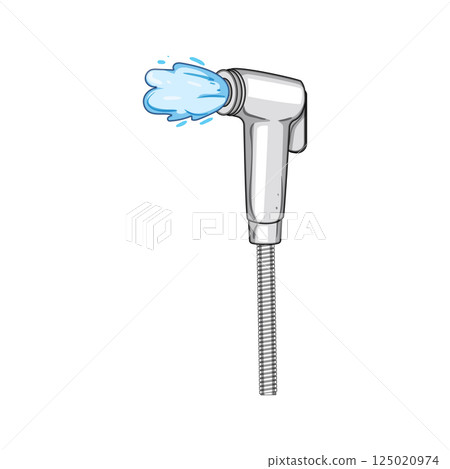 water bidet sprayer cartoon vector illustration water bidet sprayer cartoon vector illustration 125020974