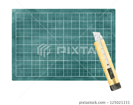 水彩風格切割墊與切刀 125021151