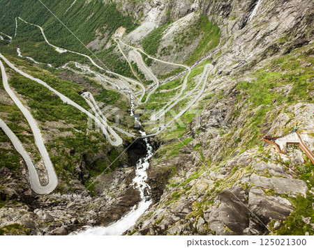 Trollstigen mountain road in Norway 125021300