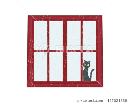 雨天裡黑貓望著窗外 3/5 雨天裡黑貓望著窗外 3/5 125021886