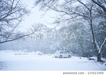 雪山上的汽車 雪山上的汽車 125021899
