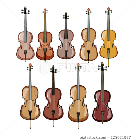 cello set cartoon vector illustration cello set cartoon vector illustration 125021957