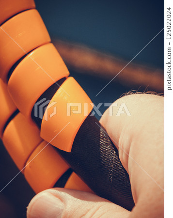 Tube wires in orange rubber cover casing Tube wires in orange rubber cover casing 125022024