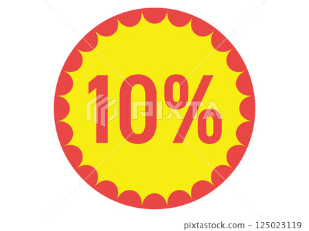 10% 平面圖示插圖 125023119