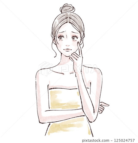 婦女和女孩插畫素材 125024757