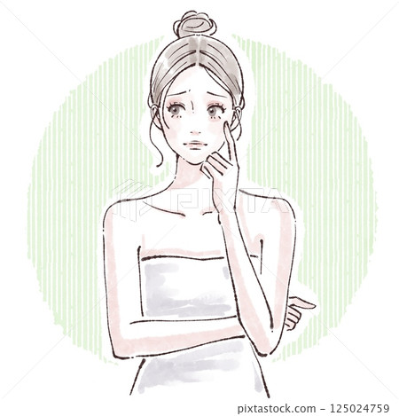 婦女和女孩插畫素材 125024759