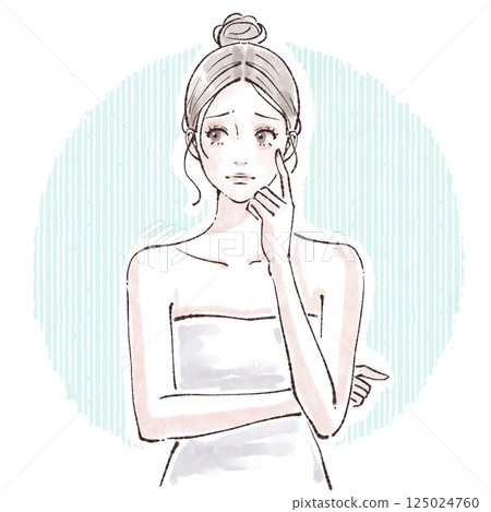 婦女和女孩插畫素材 125024760