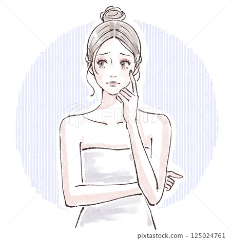 婦女和女孩插畫素材 125024761