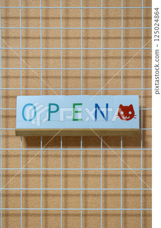 字母卡 OPEN 標誌 125024864