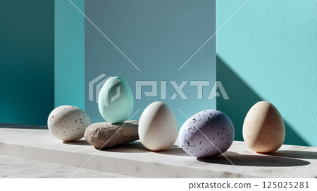 Minimal Speckled Eggs in Modern Geometric Composition 125025281