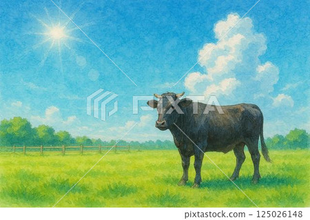 牧場/黑毛和牛 125026148