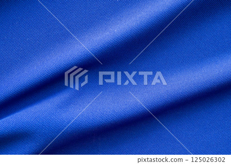 Blue sports clothing fabric football shirt jersey texture 125026302