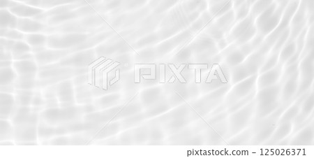 Abstract white transparent water shadow surface texture natural ripple background 125026371