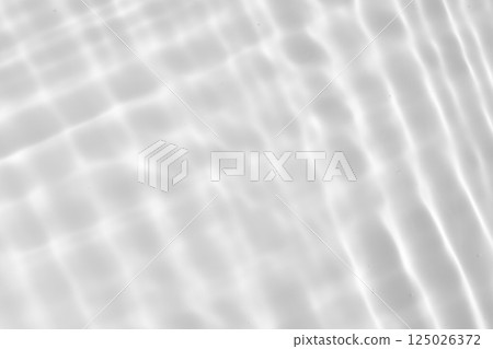 Abstract white transparent water shadow surface texture natural ripple background 125026372