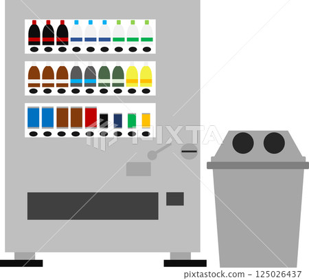 Vending machine graphic material illustration Vending machine graphic material illustration 125026437