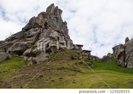 Ukrainian carpathian mountains Tystan 125026555