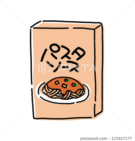 Illustration of a simple pasta sauce Illustration of a simple pasta sauce 125027177
