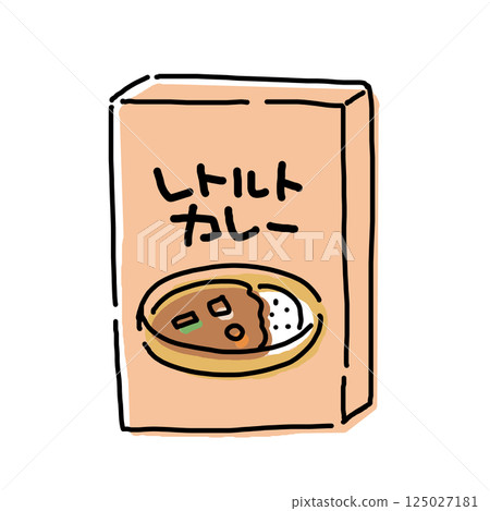An illustration of a simple instant curry 125027181