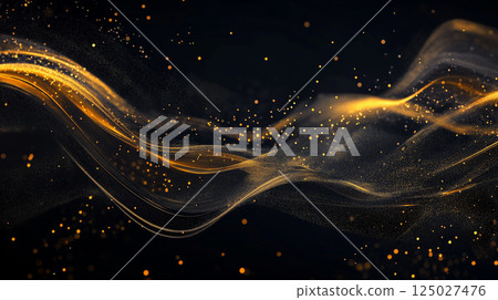 Gold glitter background material 125027476
