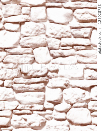 White stone wall creating seamless textured background 125028728