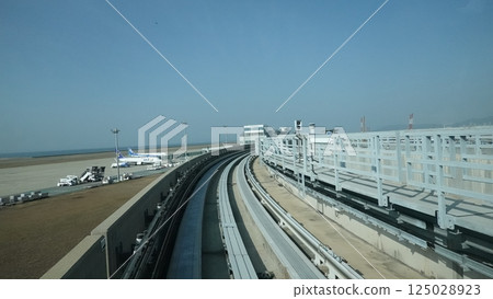 Landscape seen from the car window 125028923