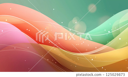 colorful curve background material 125029873