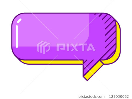 Speech bubble in line art style. Decorative abstract background. Speech bubble in line art style. Decorative abstract background. 125030062
