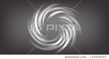 Soft semitransparent circle air rotation effect 125030543