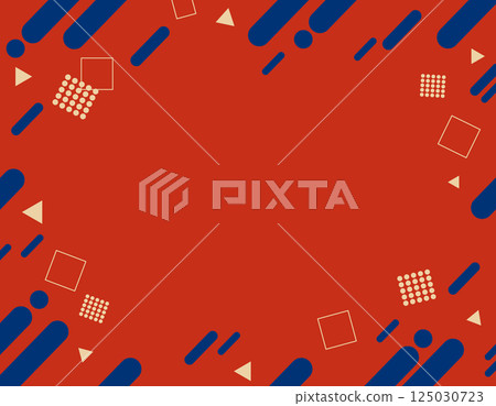 復古波普幾何框-紅色 復古波普幾何框-紅色 125030723