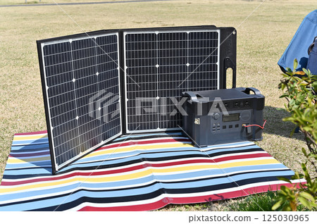 便攜式電池（Potaden）太陽能充電戶外露營 125030965