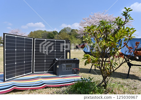 便攜式電池（Potaden）太陽能充電戶外露營 125030967