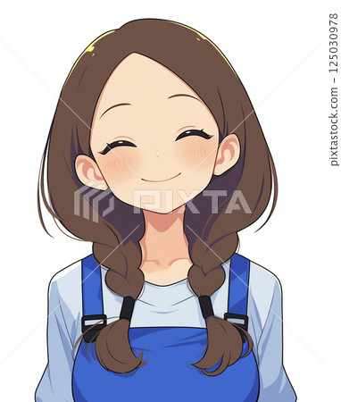 穿藍色衣服的女人 AI 圖像 穿藍色衣服的女人 AI 圖像 125030978