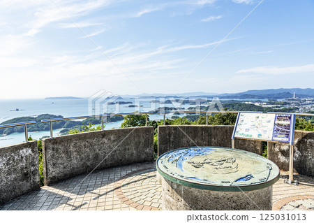 Sasebo City, Nagasaki Prefecture, Eight Views of Kujukushima, Ishidake Observatory and surrounding scenery Sasebo City, Nagasaki Prefecture, Eight Views of Kujukushima, Ishidake Observatory and surrounding scenery 125031013
