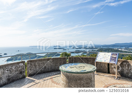 Sasebo City, Nagasaki Prefecture, Eight Views of Kujukushima, Ishidake Observatory and surrounding scenery 125031016