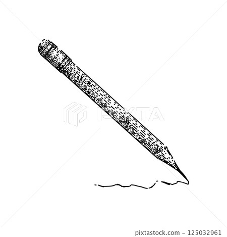 lead pencil sketch hand drawn vector lead pencil sketch hand drawn vector 125032961
