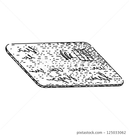 payment credit card sketch hand drawn vector 125033062
