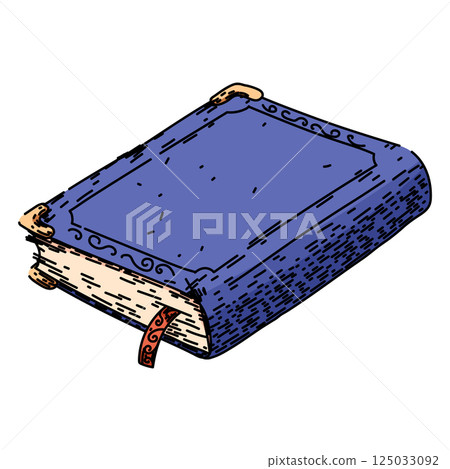 rare vintage book sketch hand drawn vector 125033092