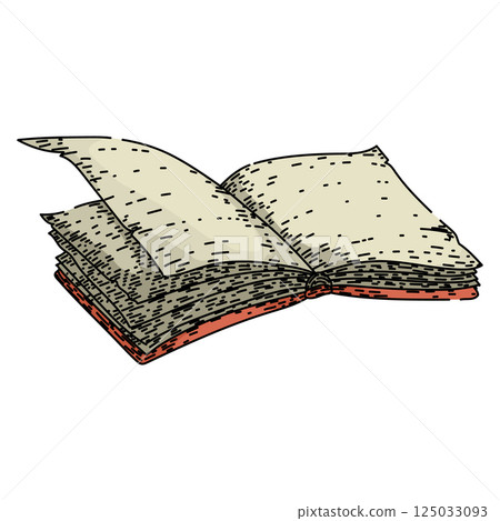 retro vintage book sketch hand drawn vector 125033093