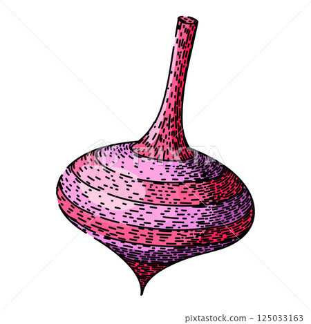 spin spinning top sketch hand drawn vector spin spinning top sketch hand drawn vector 125033163