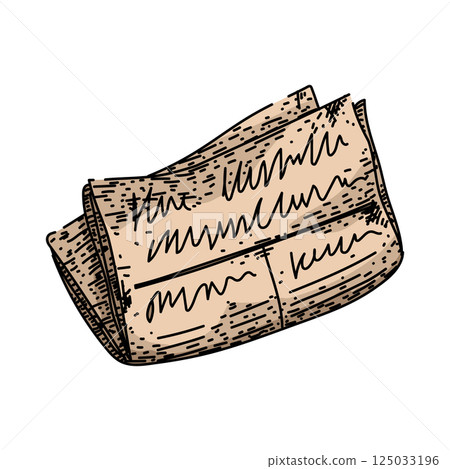 nostalgia old newspaper sketch hand drawn vector nostalgia old newspaper sketch hand drawn vector 125033196