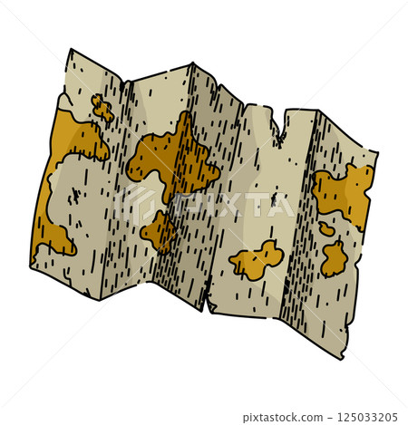 cartography old map sketch hand drawn vector - Stock Illustration ...