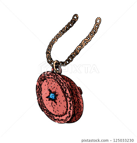locket locket sketch hand drawn vector locket locket sketch hand drawn vector 125033230