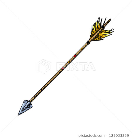 vintage arrow sketch hand drawn vector vintage arrow sketch hand drawn vector 125033239