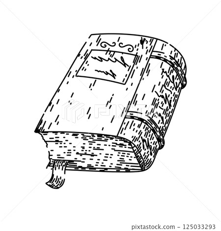 collectible vintage book sketch hand drawn vector 125033293
