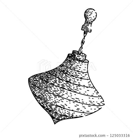balance spinning top sketch hand drawn vector balance spinning top sketch hand drawn vector 125033316