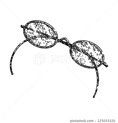 frames spectacles sketch hand drawn vector 125033320