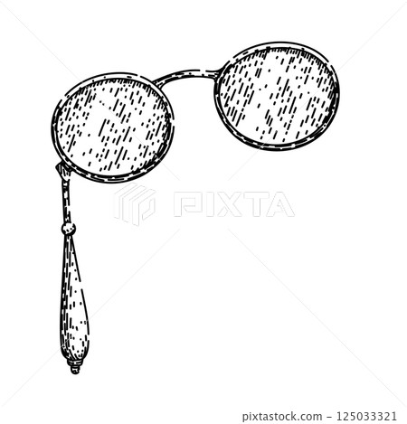 classic spectacles sketch hand drawn vector classic spectacles sketch hand drawn vector 125033321