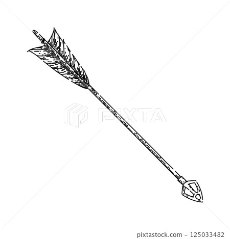 classic arrow sketch hand drawn vector classic arrow sketch hand drawn vector 125033482
