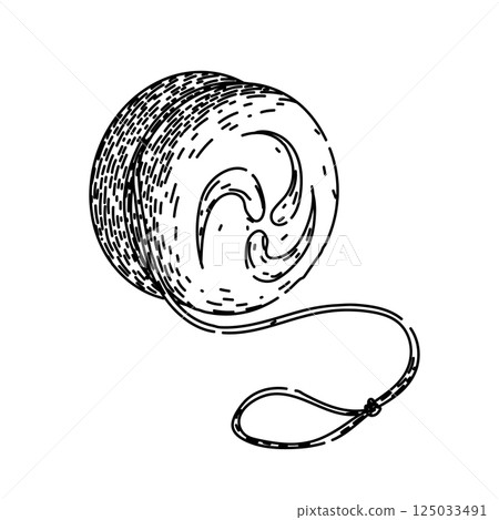 tricks yo yo sketch hand drawn vector tricks yo yo sketch hand drawn vector 125033491